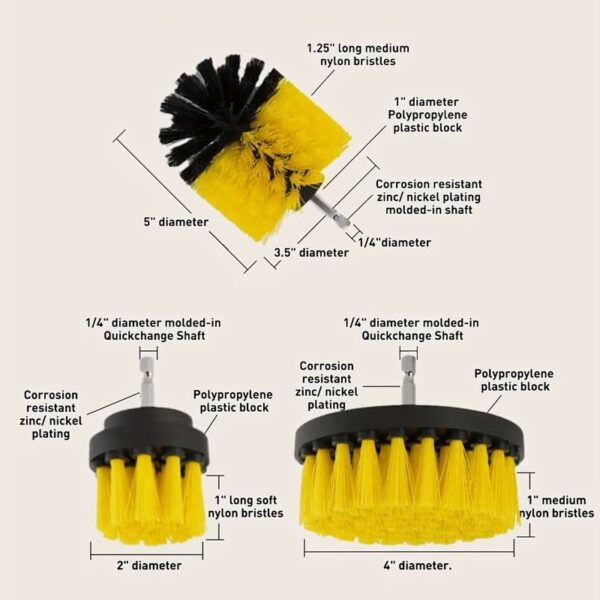 KIT DE 3 CEPILLOS PARA TALADRO - Imagen 3