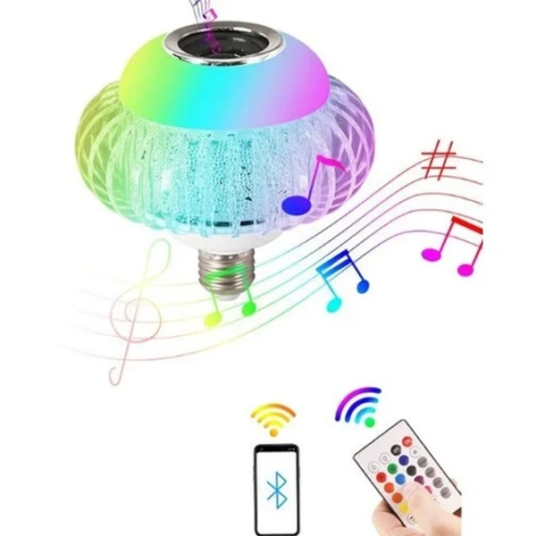 AMPOLLETA PARLANTE CON BLUETOOTH  BOLA DE DISCO