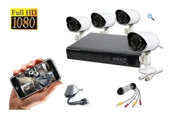 KIT 4 CAMARASE SEGURIDAD CON DVR - Imagen 2