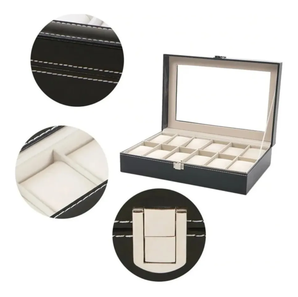 CAJA ORGANIZADOR PARA 12 RELOJES - Imagen 4