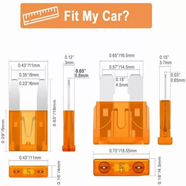 KIT DE 300 PIEZAS Surtido De Fusibles Para Coche - Imagen 3