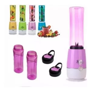 JUGUERA 2 VASOS ELECTRICA MORADA