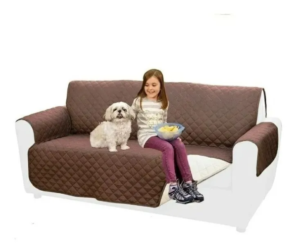 CUBRE SILLON 1 CUERPO CAFE - Imagen 2