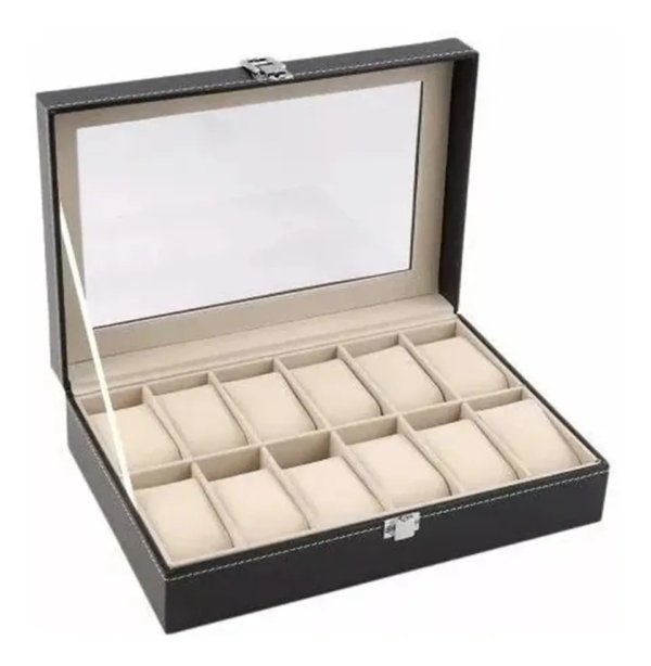 CAJA ORGANIZADOR PARA 12 RELOJES - Imagen 2