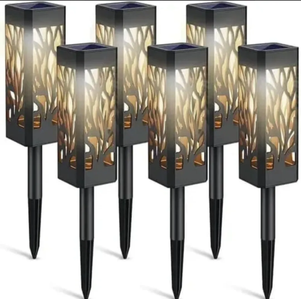 PACK DE 8 FOCOS SOLARES DE JARDIN