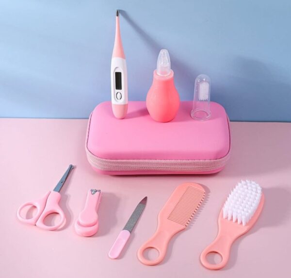 SET DE CUIDADO E HIGIENE PARA BEBES ROSADO