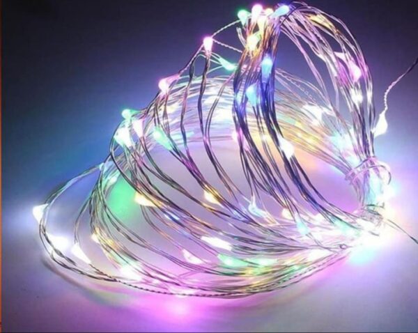LUZ DE HADA SOLAR  DE 12M MULTICOLOR