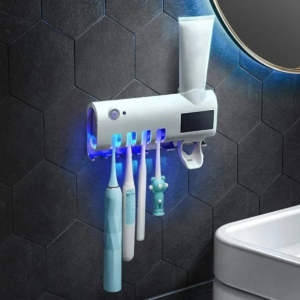 DISPENSADOR DE CREMA Y CEPILLOS CON ESTERILIZADOR
