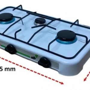 COCINA ENCIMERA A GAS 3 HORNILLAS