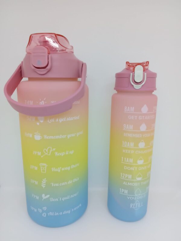 PACK DE BOTELLA MOTIVACIONAL DE 2 LITROS MAS UNA 900ML