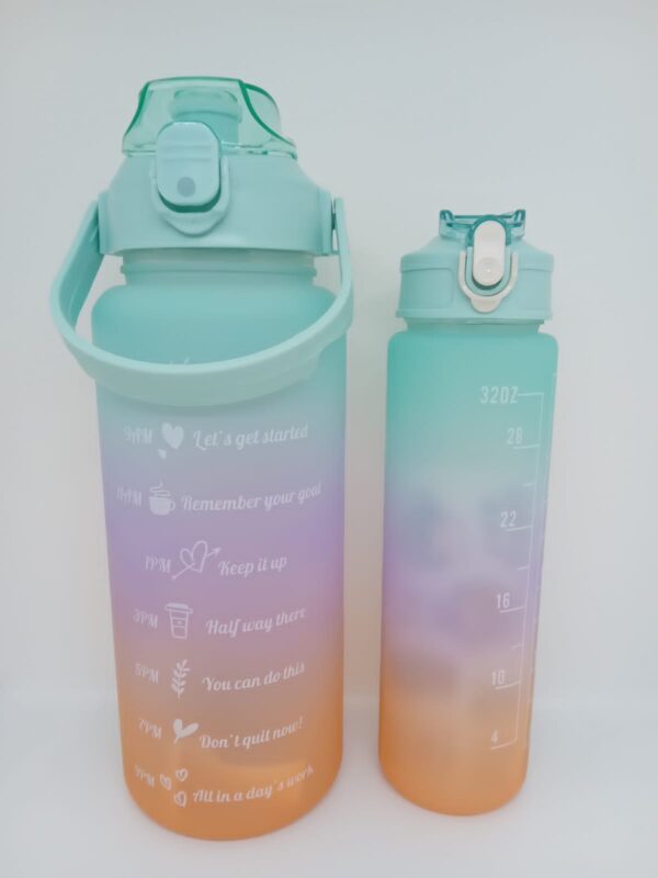 PACK DE BOTELLA MOTIVACIONAL DE 2 LITROS MAS UNA 900ML - Imagen 4