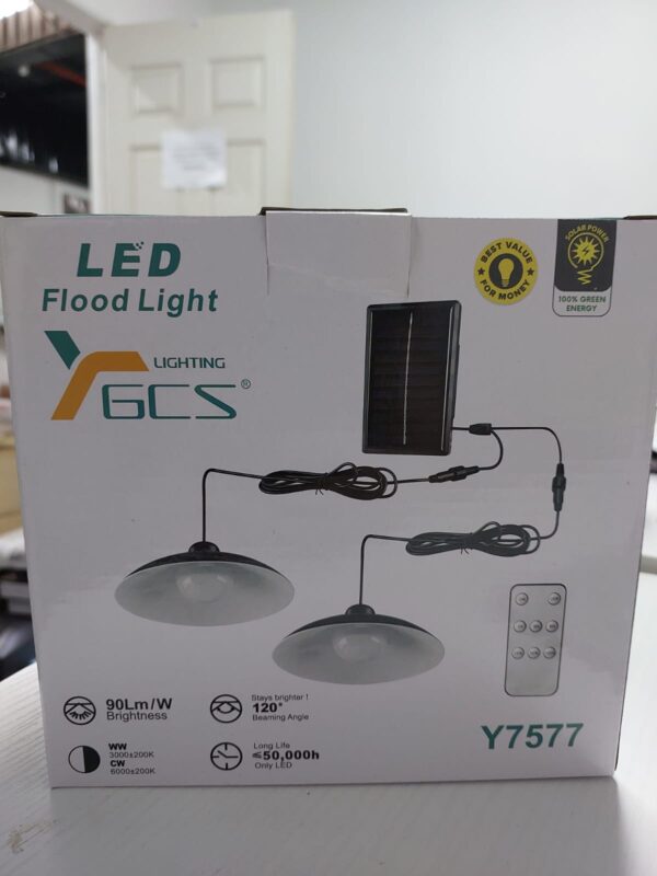 LAMPARA LED  SOLAR DOBLE - Imagen 3