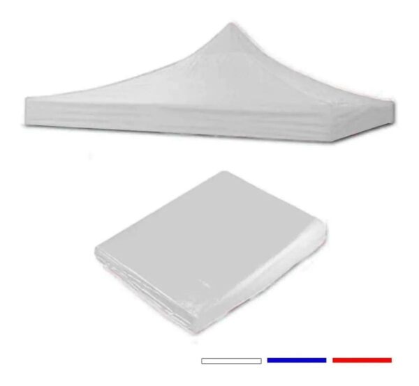 LONA DE TOLDO BLANCA 3X3 IMPERMEABLE - Imagen 2
