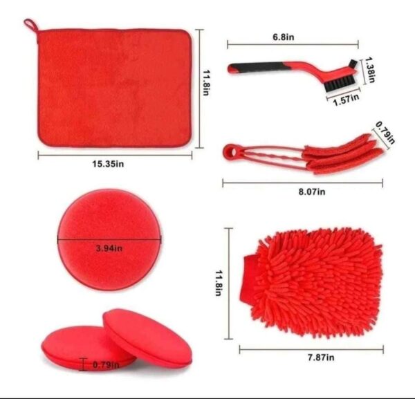 KIT DE LIMPIEZA PARA AUTO DE 16 PIEZAS MODELO 3128 - Imagen 6
