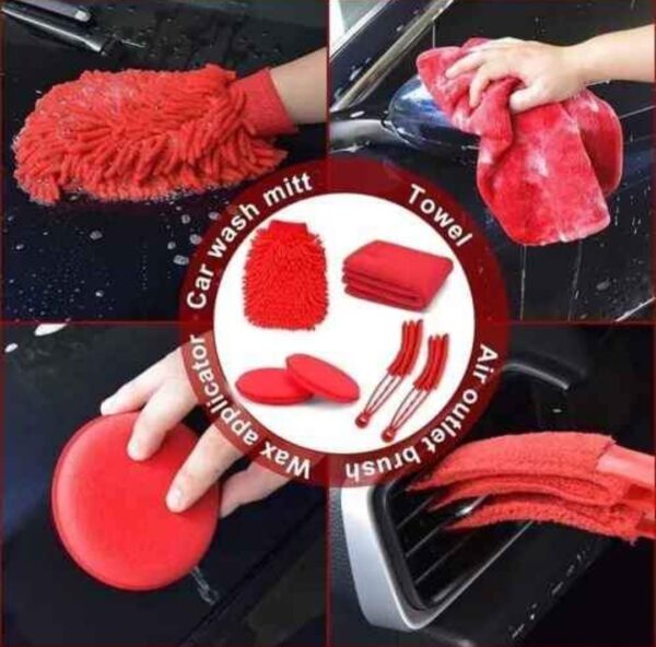 KIT DE LIMPIEZA PARA AUTO DE 16 PIEZAS MODELO 3128 - Imagen 2