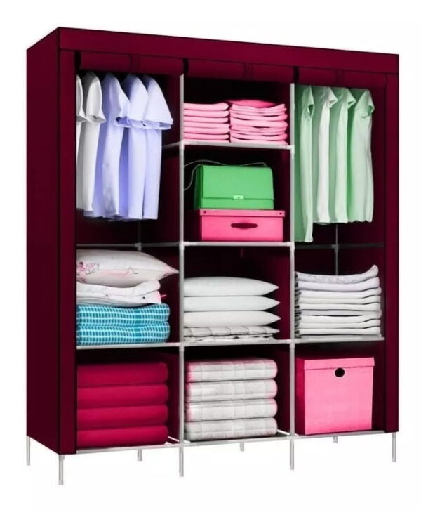 CLOSET ARMABLE COLOR VINO