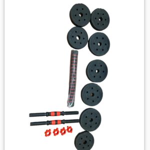 JUEGO DE MANCUERNAS Y PESAS 10KG