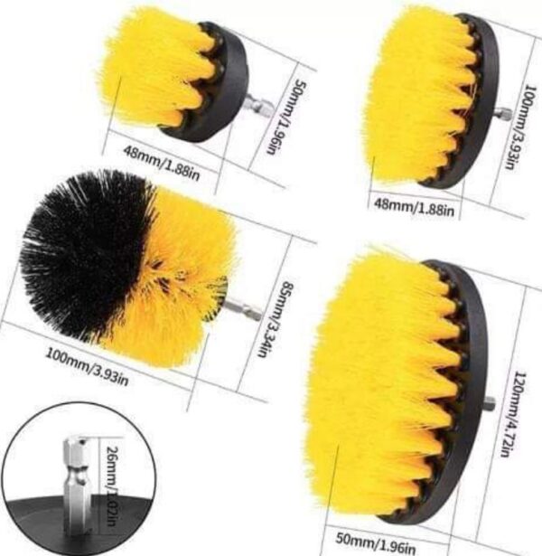 KIT 4 CEPILLOS PARA TALADRO - Imagen 2