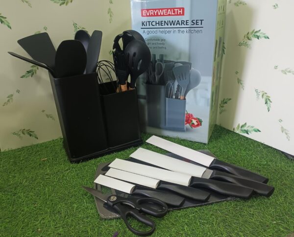 SET DE UTENSILIOS DE COCINA NEGRO - Imagen 4