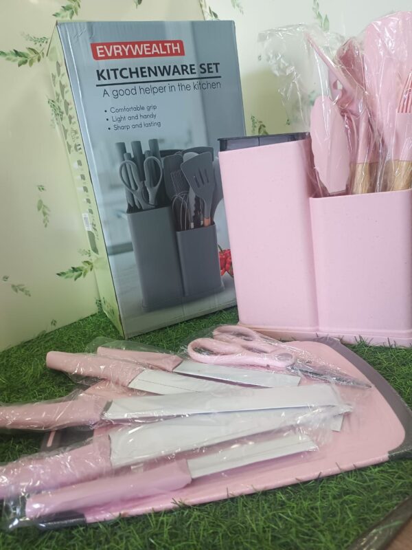 SET DE UTENSILIOS DE COCINA ROSA - Imagen 3