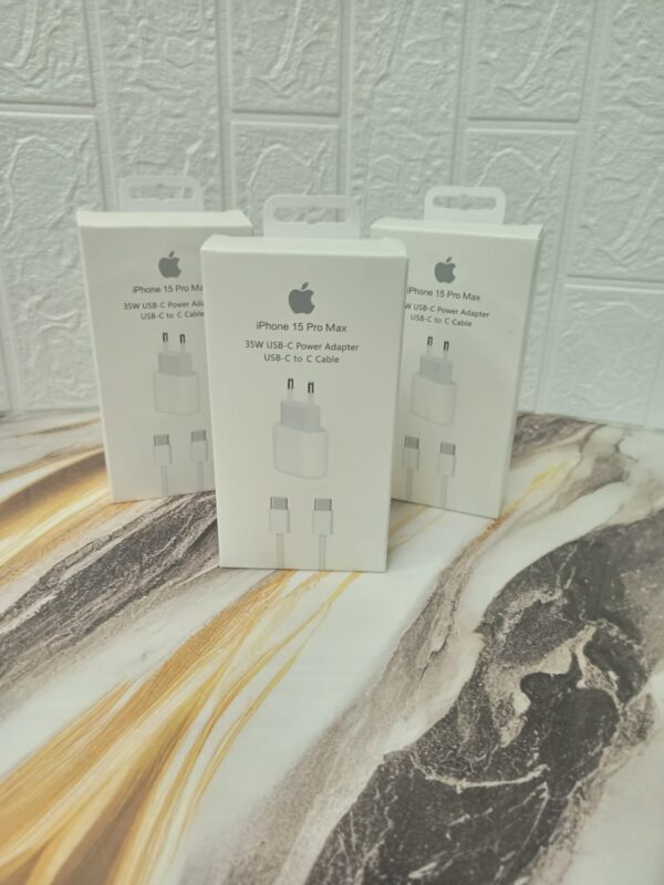 CARGADOR ¡PHONE 15 PRO MAX 35W USB-C TIPO C POWER