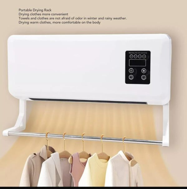 CALEFACTOR CON VENTILADOR  DE PARED ELECTRICO DE 42 CM - Imagen 3