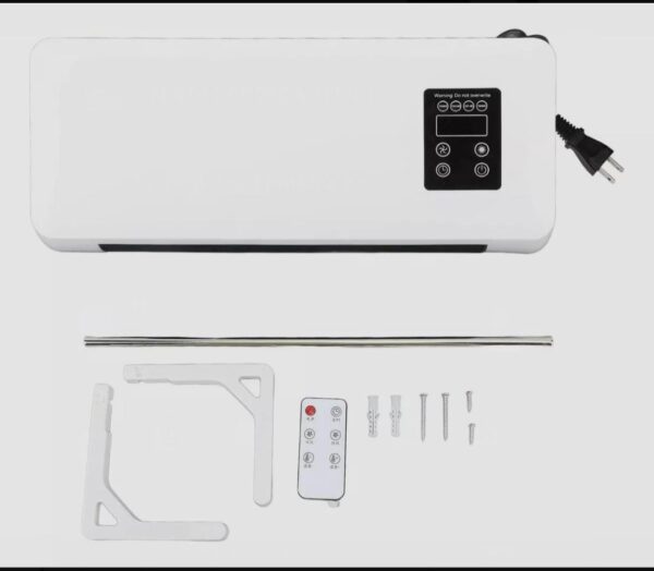 CALEFACTOR CON VENTILADOR  DE PARED ELECTRICO DE 42 CM - Imagen 2