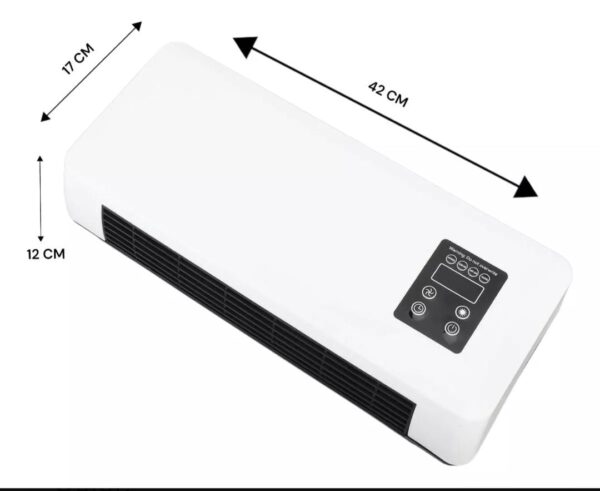 CALEFACTOR CON VENTILADOR  DE PARED ELECTRICO DE 42 CM - Imagen 4