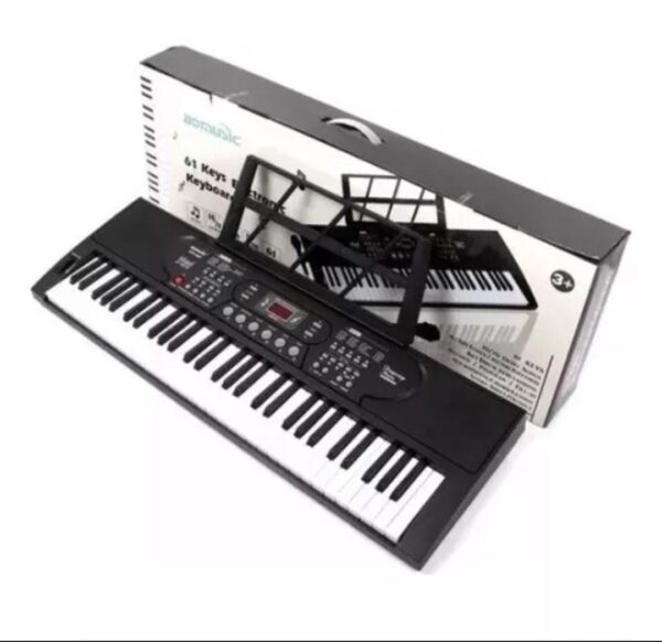 PIANO  MUSICAL  DE 61 TECLA Color Negro