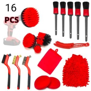 KIT DE LIMPIEZA PARA AUTO DE 16 PIEZAS MODELO 3128