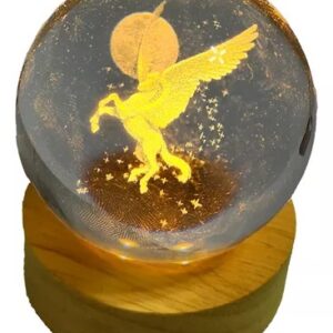 LAMPARA De Cristal  PEGASO   (1) PEQUEÑA