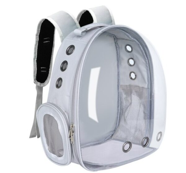 MOCHILA DE MASCOTA MODELO A COLOR GRIS - Imagen 3