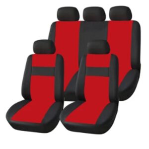 FORRO EN ECOCUERO PARA AUTO ROJO