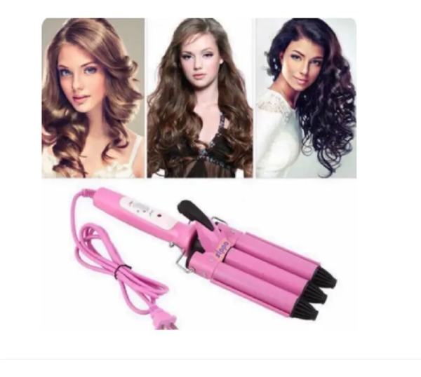 ONDULADOR  DE CABELLO  PROFESIONAL 3 TUBOS - Imagen 4