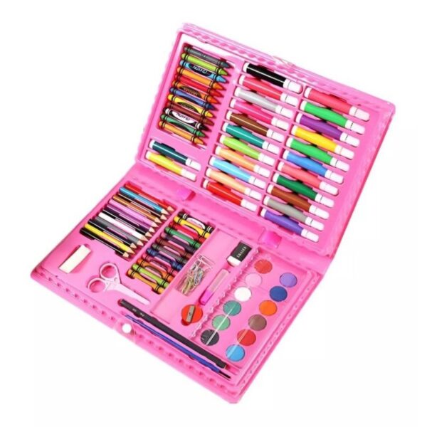 SET DE ARTE DE 86 PIEZAS ROSADO