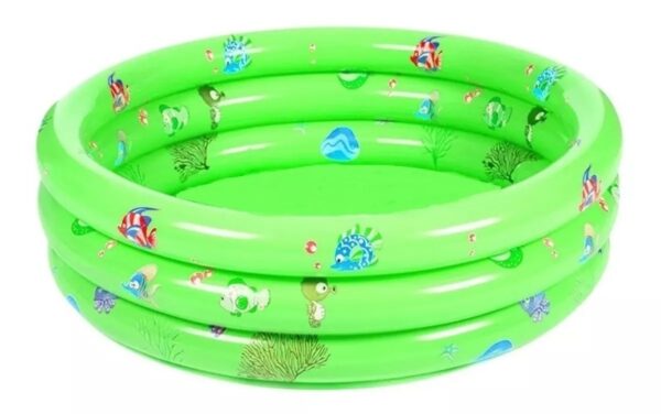 PISCINA INFLABLE REDONDA DE 1 METRO VERDE