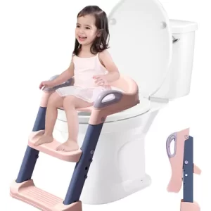 ASIENTO ENTRENADOR PARA BAÑO Para Niños Color rosa