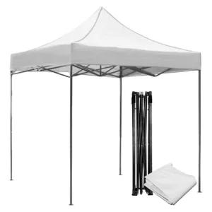 TOLDO PLEGABLE 3X3 CON ESTRUCTURA BLANCO