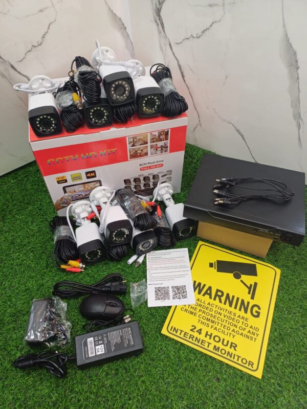 KIT DE 8 CAMARAS CON DVR