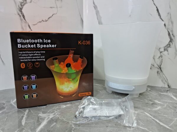 HIELERA  CUBETA  Con Bluetooth Led Luces - Imagen 2