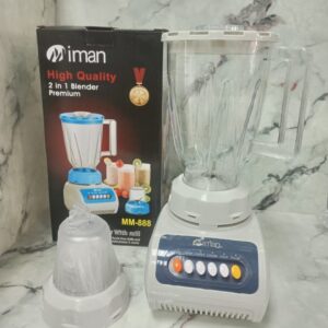 LICUADORA DE VIDRIO MIMAN BLANCO