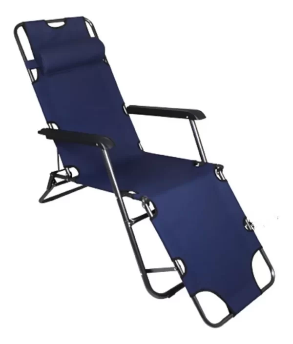 SILLA REPOSERA Plegable AZUL OSCURO