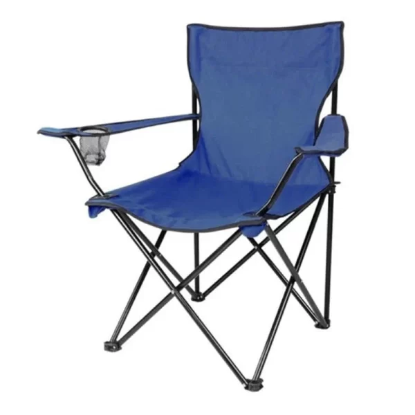SILLA  PLEGABLE  Playa Camping /Porta Vaso AZUL OSCURO