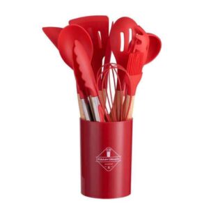 SET DE UTENCILIOS 11 PIEZAS ROJO