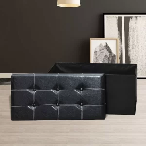 ZAPATERA BAUL DE 76CM X 38CM NEGRO