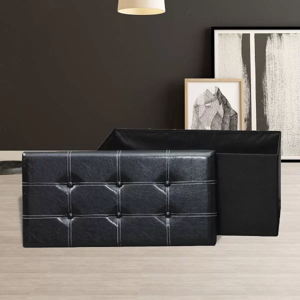 ZAPATERA BAUL DE 76CM X 38CM NEGRO