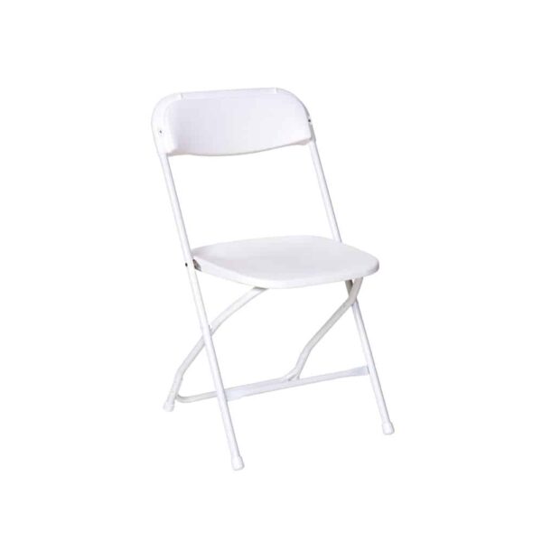 Silla Plegable Blanca Acolchada - Imagen 2