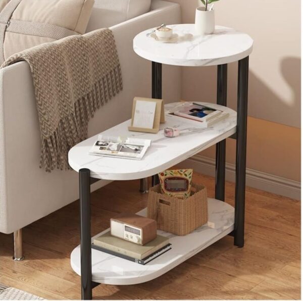Mesa De Centro Decorativa De 3 Niveles BLANCA