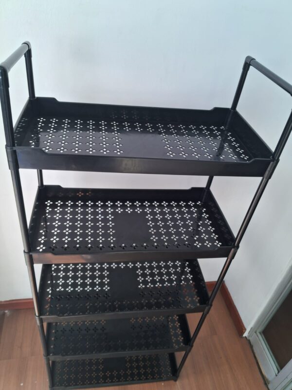 CARRITO ORGANIZADOR 5 NIVELES NEGRO - Imagen 2