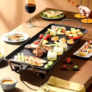 Plancha Parrillas Eléctricas Antiadherente Asador
